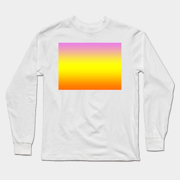 Summer pink yellow orange tropical Long Sleeve T-Shirt by nloooo